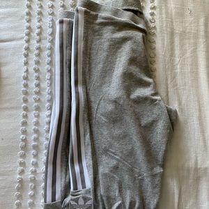 [adidas] Grey & white leggings - XL